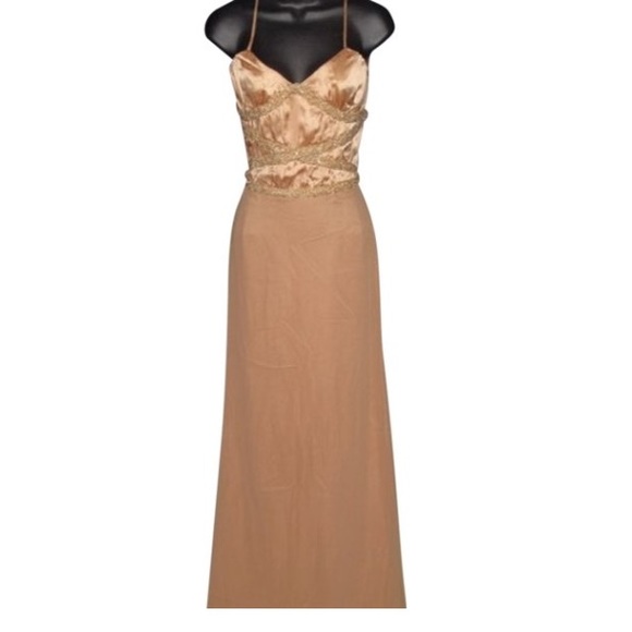 Vintage Goddess Gold Dress
